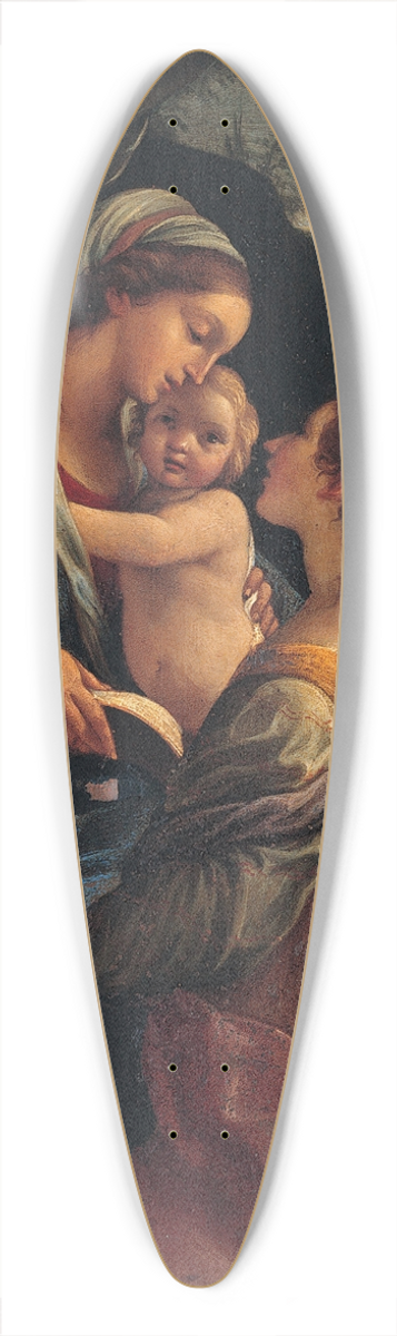 Lorenzo Garbieri - Madonna with the Child, Saint Cecily and Saint Albert 39.3 inch art pintail longboard deck