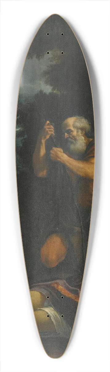 Lorenzo Garbieri - Saint Anthony Abbot Burying Saint Paul The Hermit 39.3 inch art pintail longboard deck