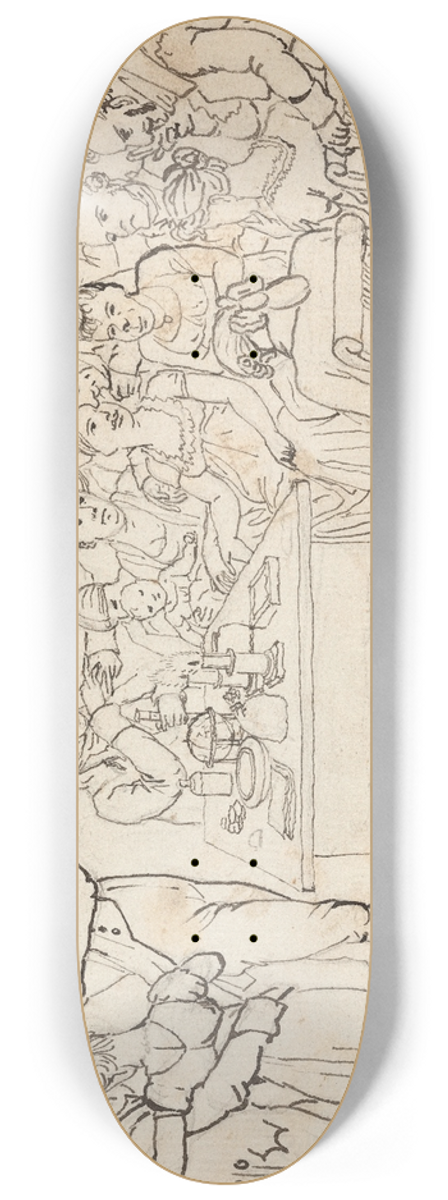 Christoffer Wilhelm Eckersberg - En videnskabelig demonstration 8.25 inch art skate deck