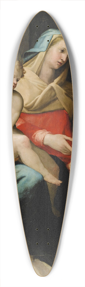 Lorenzo Sabatini - The holy family with Saint Catherine of Alexandria 39.3 inch art pintail longboard deck