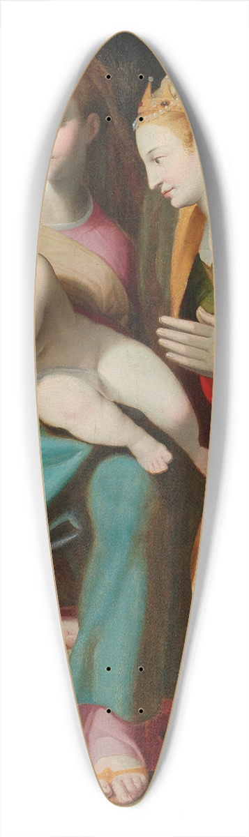 Lorenzo Sabatini - The Mystical Marriage Of Saint Catherine 39.3 inch art pintail longboard deck