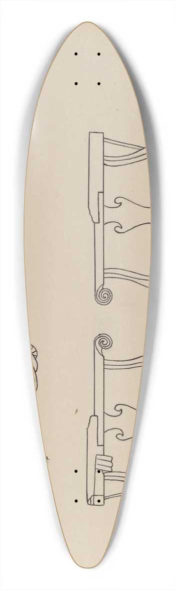 Lorenz Rothkranz - Corner chair 39.3 inch art pintail longboard deck