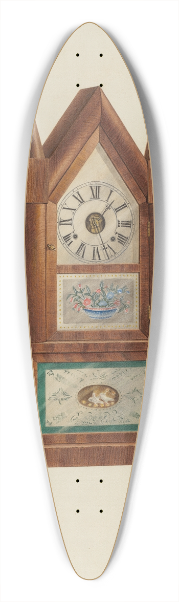 Lorenz Rothkranz - Shelf Clock 39.3 inch art pintail longboard deck