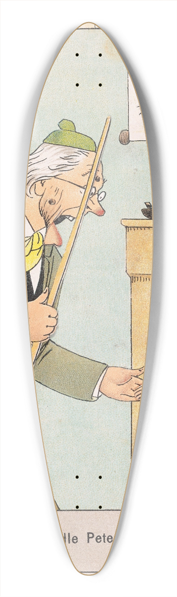 Lothar Meggendorfer - Idle Peter 39.3 inch art pintail longboard deck