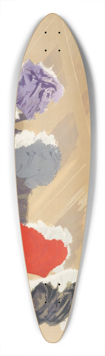 Louis Abel-Truchet - Le quadrille au Moulin-Rouge, 1902 39.3 inch art pintail longboard deck