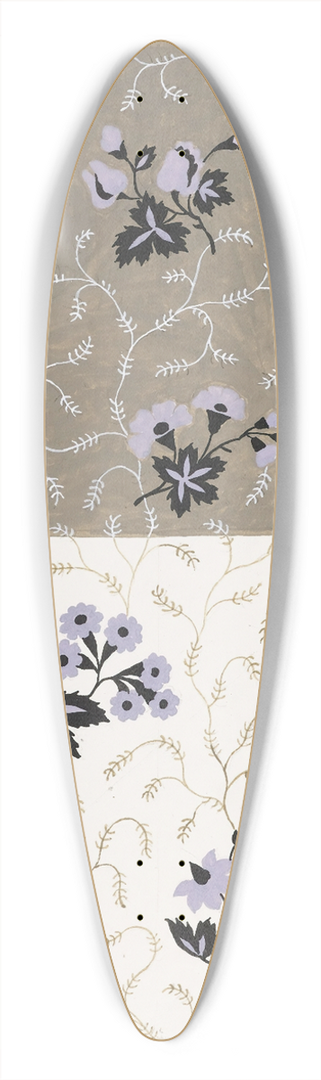 Louis-Albert DuBois - Design for a Printed Textile 39.3 inch art pintail longboard deck