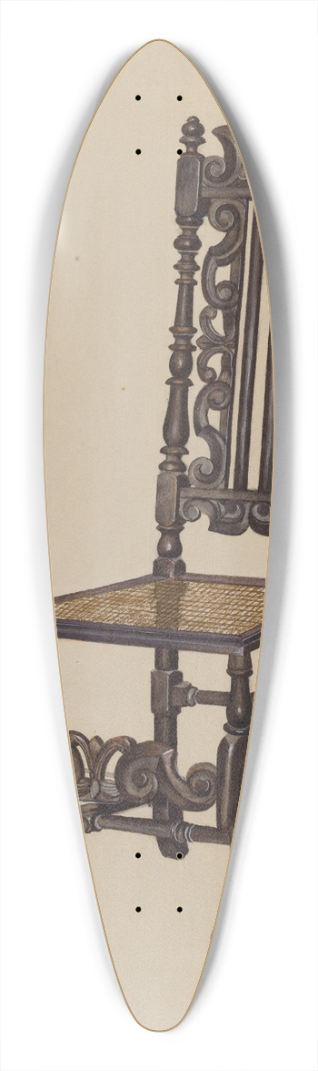 Louis Annino - High Back Side Chair 39.3 inch art pintail longboard deck