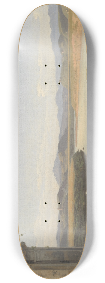 Christoffer Wilhelm Eckersberg - View from the Fontana Acetosa, Rome 8.25 inch art skate deck