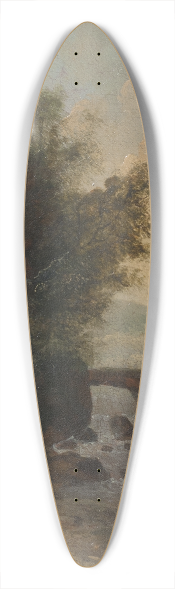 Louis Belanger - Southern landscape with hikers 39.3 inch art pintail longboard deck