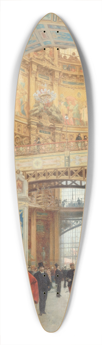 Louis Broud - Le dme central de la galerie des machines  lexposition universelle de 1889 39.3 inch art pintail longboard deck