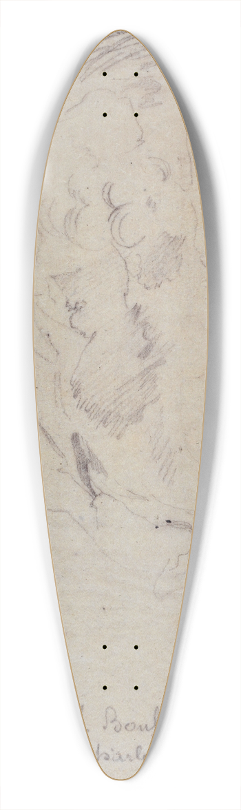Louis Candide Boulanger - Calque de L. Boulanger sur un dessin original de Charvet lui-mme 39.3 inch art pintail longboard deck