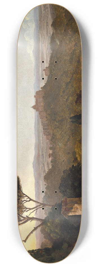Christopher Pearse Cranch - Castle Gondolfo,Lake Albano,Italy 8.25 inch art skate deck
