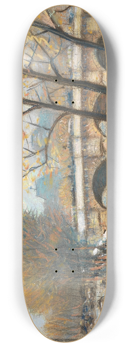 Christopher Richard Wynne Nevinson - Autumn in Paris 8.25 inch art skate deck