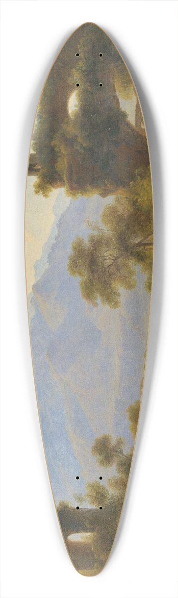 Louise-Josphine Sarazin de Belmont - Ruins in an Italian Landscape 39.3 inch art pintail longboard deck