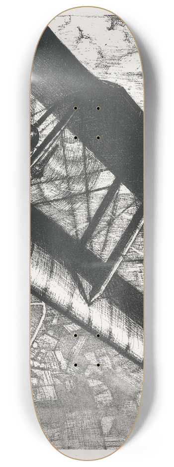 Christopher R. W. Nevinson - Banking at 4.000 Feet 8.25 inch art skate deck