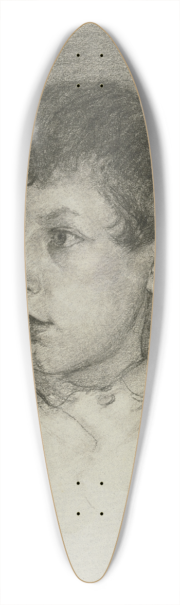 Louis Eysen - Portrait of a boy 39.3 inch art pintail longboard deck