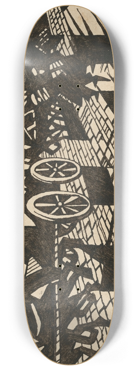 Christopher R. W. Nevinson - On the Road to Ypres 8.25 inch art skate deck