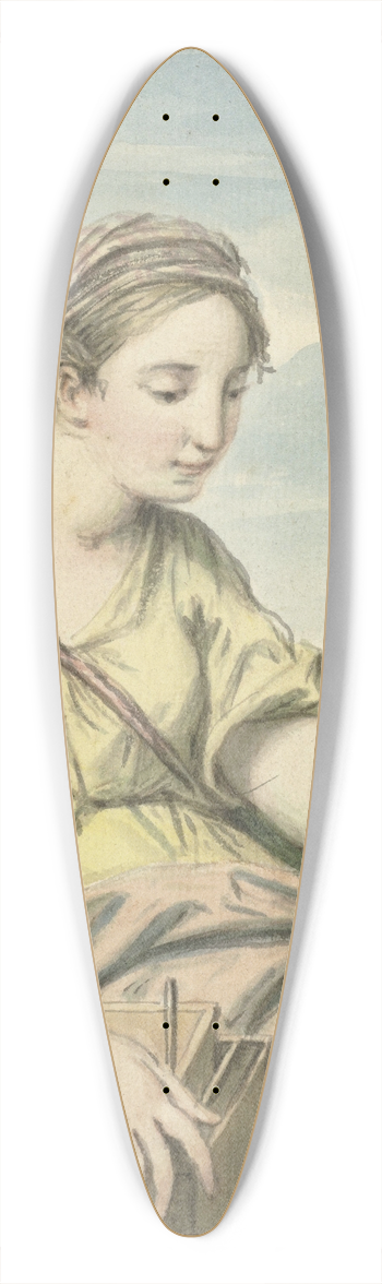 Louis Fabritius Dubourg - De Zeevaart 39.3 inch art pintail longboard deck