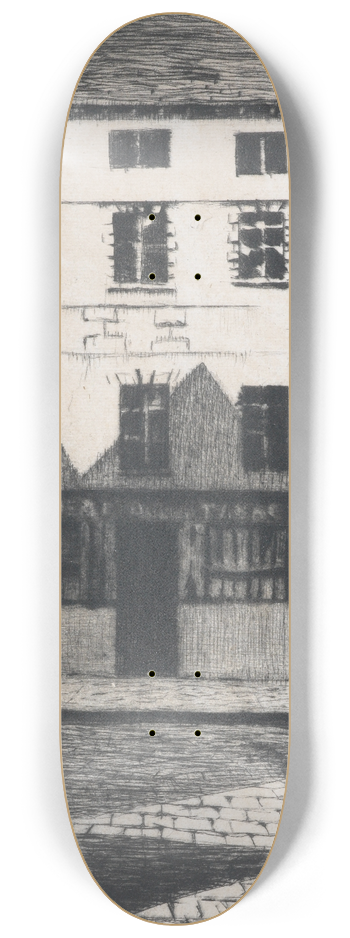 Christopher R. W. Nevinson - Survivors at Arras 8.25 inch art skate deck