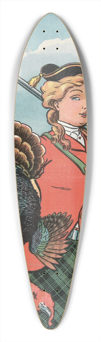 Louis Glackens - Puck Thanksgiving 39.3 inch art pintail longboard deck