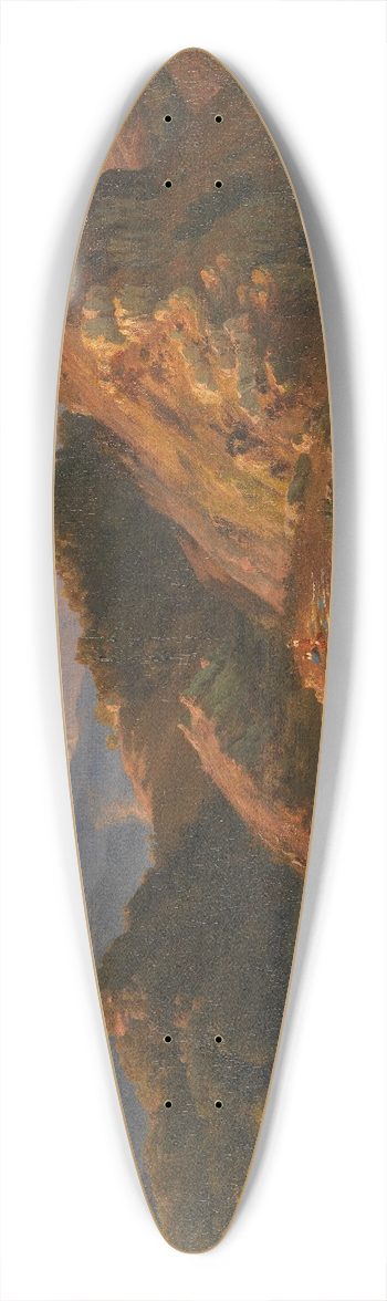 Louis Gurlitt - Abendstimmung in den Albaner Bergen 39.3 inch art pintail longboard deck