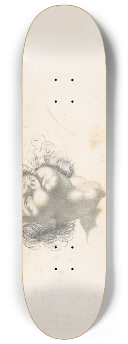 Christoph Joseph Werner - Head of a Putto 8.25 inch art skate deck