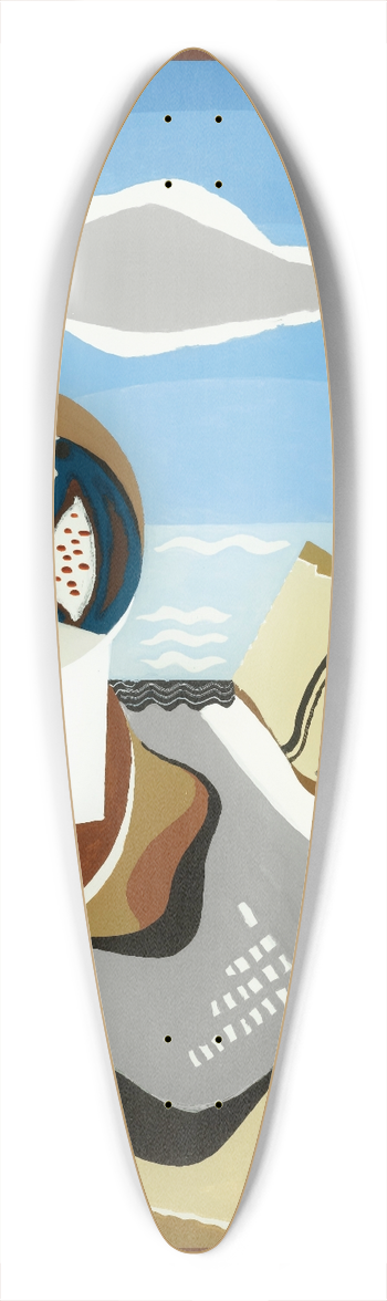 Louis Marcoussis - Composition  Loiseau 39.3 inch art pintail longboard deck