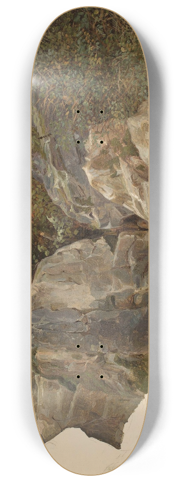 Chrystian Breslauer - Mountain landscape, sketch 8.25 inch art skate deck