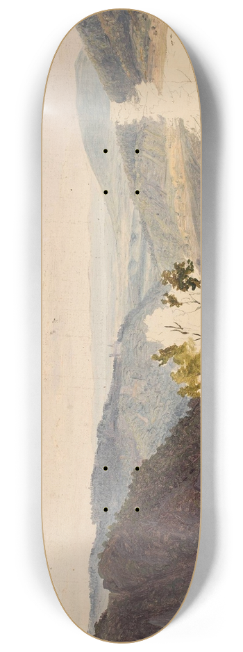 Chrystian Breslauer - Mountain landscape, sketch 8.25 inch art skate deck