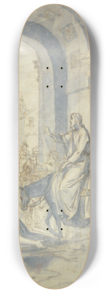 Cigoli (Ludovico Cardi) - Einzug Christi in Jerusalem 8.25 inch art skate deck