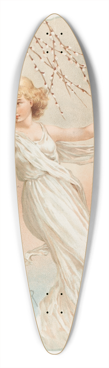 Louis Prang - At Easter Joy 39.3 inch art pintail longboard deck