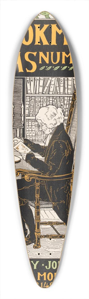 Louis Rhead - The bookman Xmas number 39.3 inch art pintail longboard deck