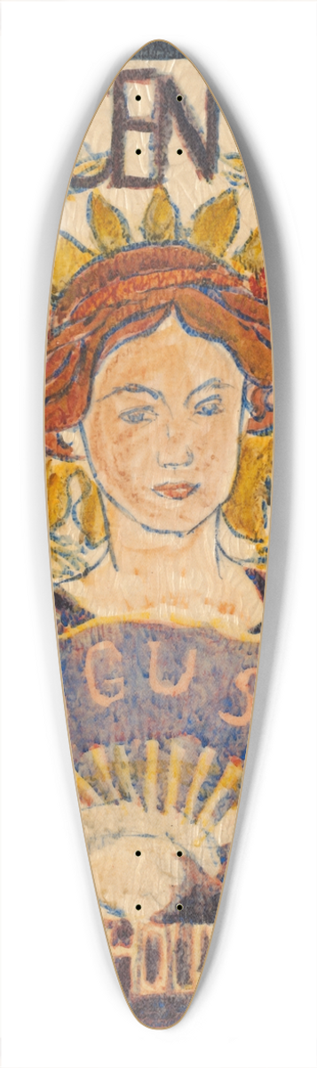 Louis Rhead - The century, August 39.3 inch art pintail longboard deck