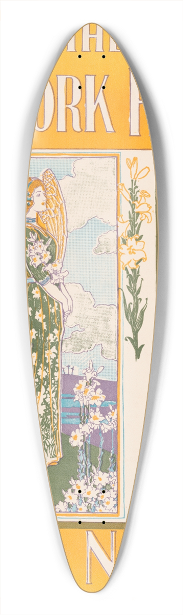 Louis Rhead - The New York Herald Sunday March 22nd 1896. A newspaper marvel Easter number 39.3 inch art pintail longboard deck