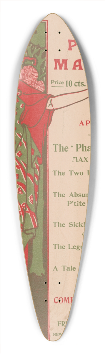 Louis Rhead - The Pocket magazine 39.3 inch art pintail longboard deck