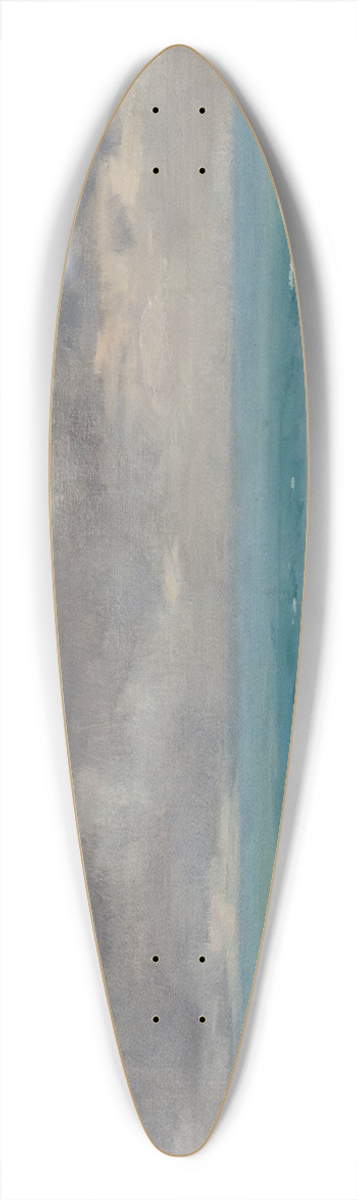 Louis Ritter - Beach at Etretat 39.3 inch art pintail longboard deck