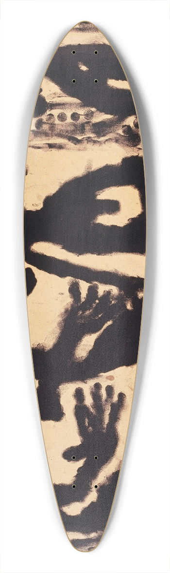 Louis Soutter - The Pharaos Virgins 39.3 inch art pintail longboard deck