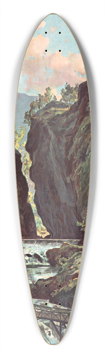 Louis Tauzin - Vic.Sur.Cre 39.3 inch art pintail longboard deck