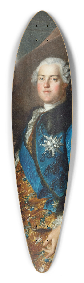 Louis Tocqu - Portrait dAbel Poisson, marquis de Marigny 39.3 inch art pintail longboard deck