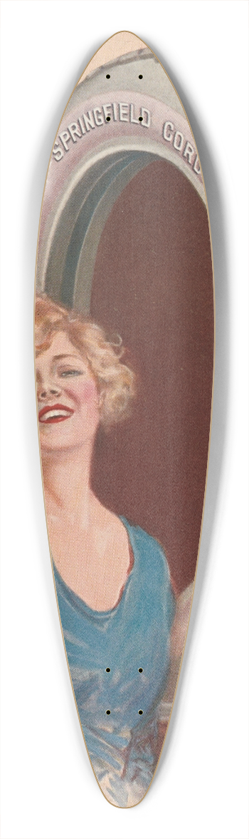 Lou Mayer - Keep Smiling with Kellys 39.3 inch art pintail longboard deck