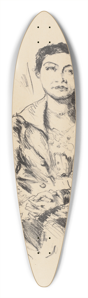Lovis Corinth - Bildnis einer jungen Dame (Anneliese Halbe) 39.3 inch art pintail longboard deck