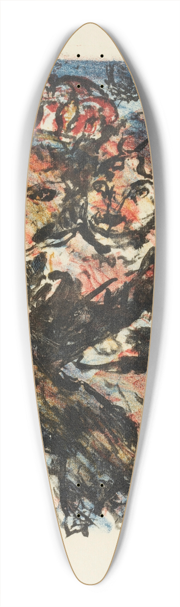 Lovis Corinth - Der Lwe Nobel Mit Seiner Gattin Und Dem Wolf Isegrim 39.3 inch art pintail longboard deck