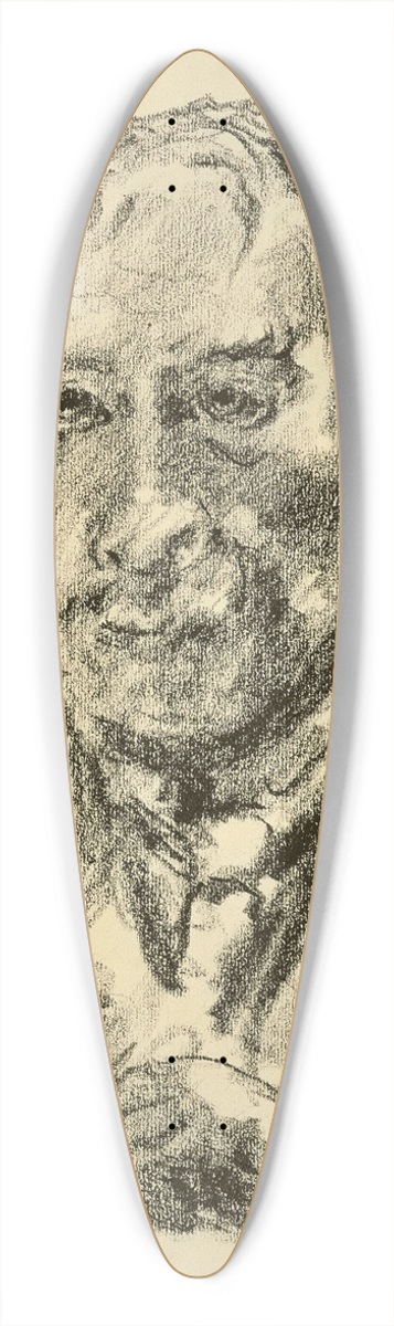 Lovis Corinth - Selbstbildnis 39.3 inch art pintail longboard deck