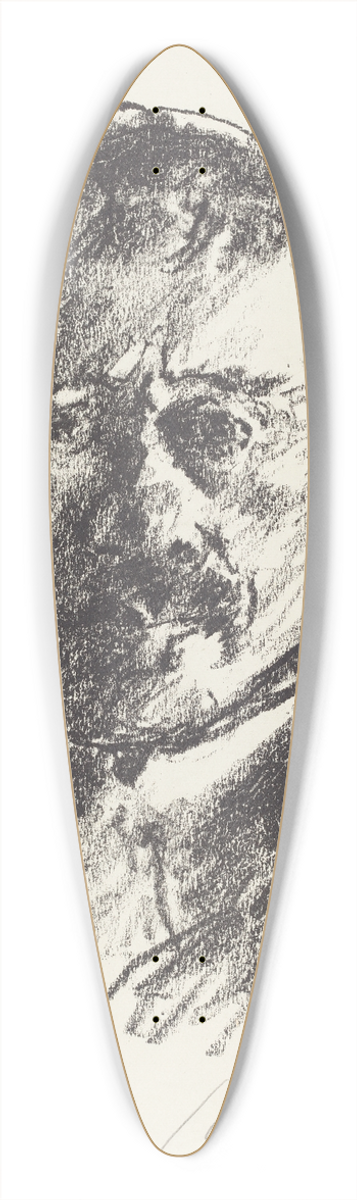 Lovis Corinth - Self-Portrait (Selbstbildnis) 39.3 inch art pintail longboard deck
