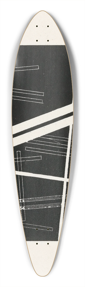 Lszl Moholy-Nagy - Untitled composition 39.3 inch art pintail longboard deck