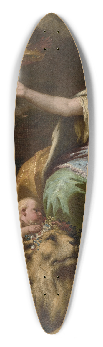 Luca Giordano - Allegory of Magnanimity 39.3 inch art pintail longboard deck