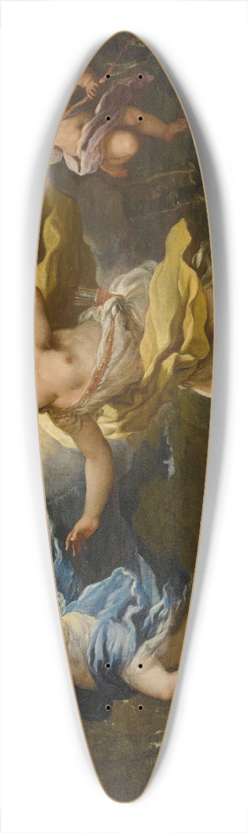Luca Giordano - Apollo And Daphne 39.3 inch art pintail longboard deck