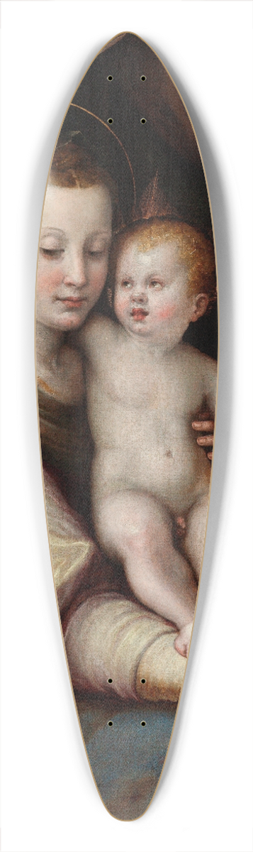 Luca Longhi - The Holy Family and St. Stephen 39.3 inch art pintail longboard deck