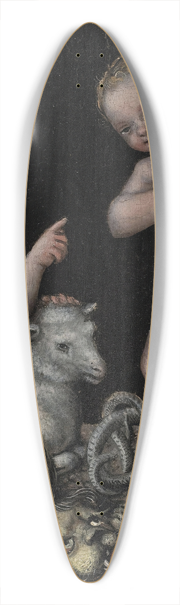 Lucas Cranach the Elder - The Infant Christ and Saint John the Baptist 39.3 inch art pintail longboard deck