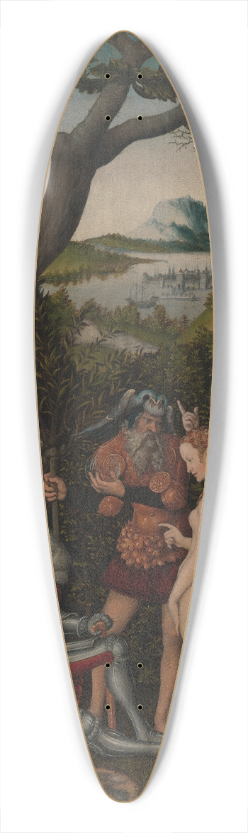 Lucas Cranach the Elder - The Judgment of Paris 39.3 inch art pintail longboard deck